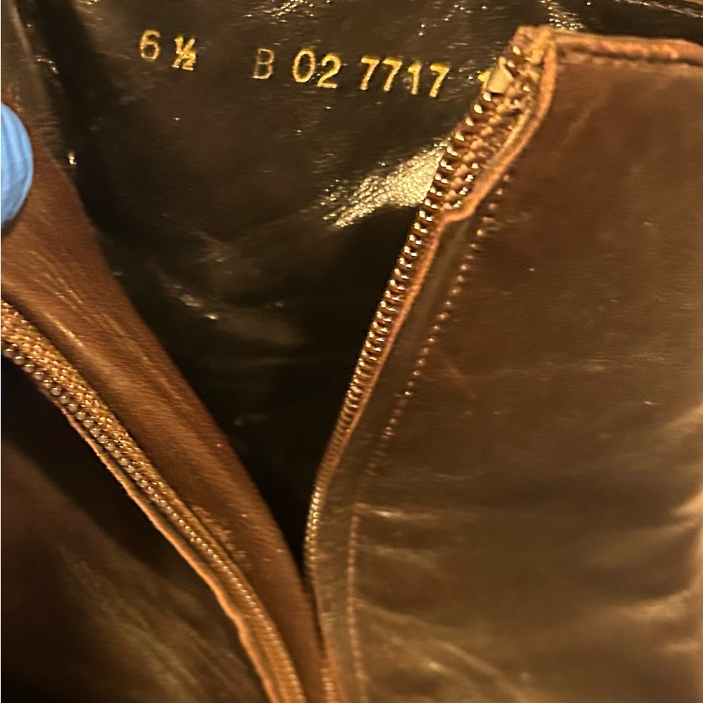 Robert Clergerie Vintage Leather Ankle Brown Boots 6.5 - Picture 10 of 16